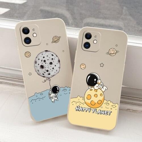 Bright Moon Silicone Soft Case For iPhone 12 Pro Max Mini 11 Pro Max X XR XS MAX SE2020 8 7 6 6S Plus Shockproof Phone Cover