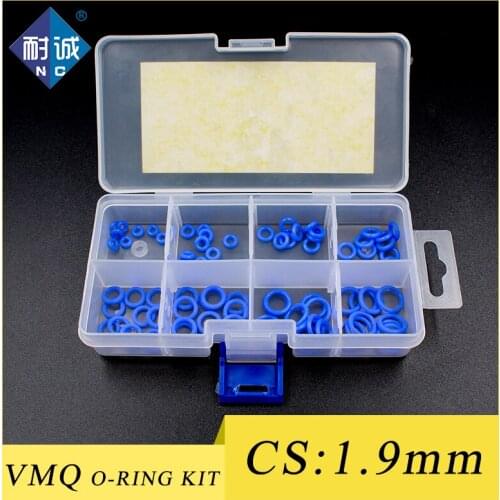 Thickness 1.9mm O-ring food grade blue silicone O-ring seal VMQ gasket waterproof and temperature resistant