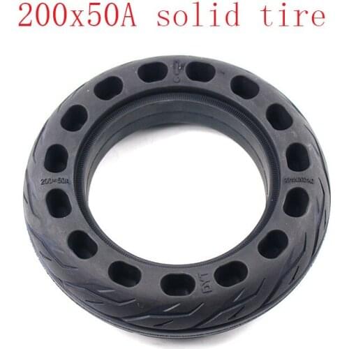 High quality 8 Inch 200x50A Explosion-proof Electric Bike Scooter Wheel Motorcycle Solid Tire Bee Hive Holes
