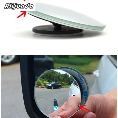 2pcs 360 degree frameless small round mirror rear view blind spot glass mirror forMercedes-Benz all class A B C E S G M ML CL