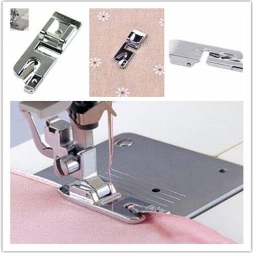 1Pcs Presser Foot Feet Narrow Rolled Hem Sewing Foot Presser For Brother Singer Janom Domestic Sewing Machine Tool