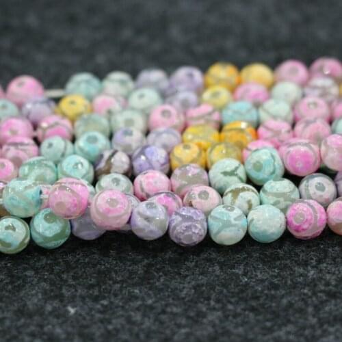 10mm 38pcs/lot, TOP Quality ! Pink Eyes Handmade Loose Spacer Round Ball Stone Beads Bracelet DIY Jewelry Making