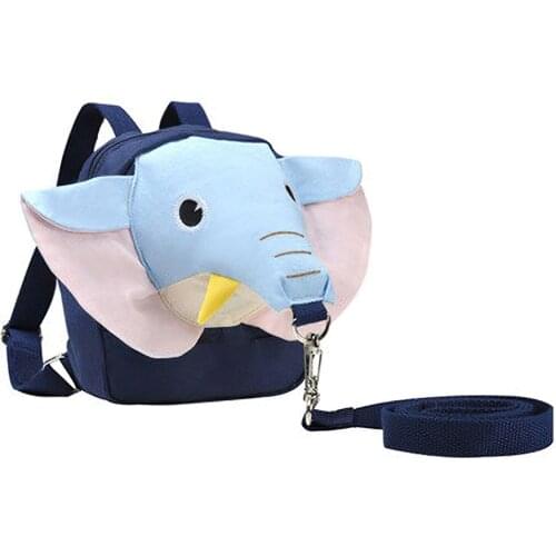 2 In 1 Toddler Backpack Baby Safety Leash Anti-Lost Elastic Soft Adjustable Cute Animal Children Bag With Walking Safety Leash