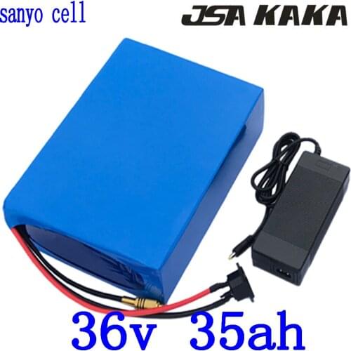 36V 35AH electric bike battery 36V 35AH Lithium battery 36V 1000W 1500W electric bicycle battery use sanyo cell with 5A charger