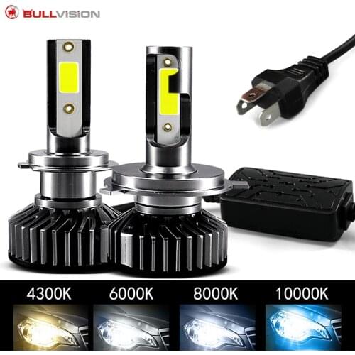 Car Headlight H4 LED 15000LM H7 H1 H8 H11 9005 9006 4300K 6000K Led Auto lamp turbo Light bulbs For Car