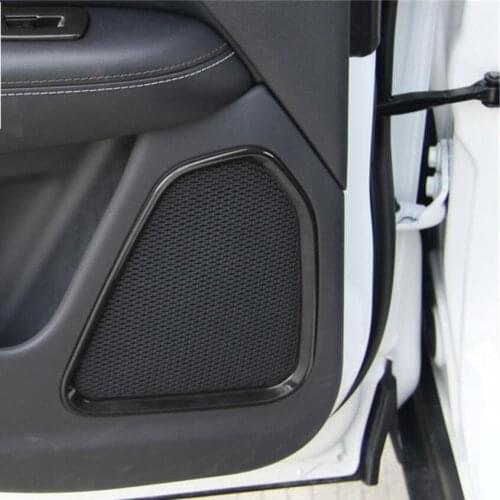 Yimaautotrims Auto Accessory Car Door Audio Speaker Sound Frame Cover Trim 4 Pcs ABS Fit For Jeep Compass 2017 2018 2019 2020