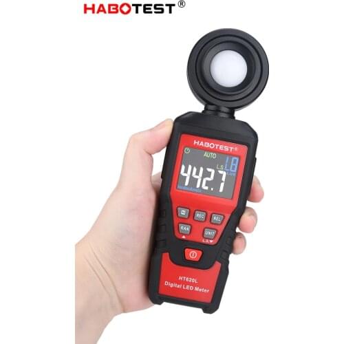 Habotest HT620L Luxmeter Digital Light Meter Lux Meter Photometer UV Radiometer LCD Luxmeter Handheld Illuminometer Photometerka