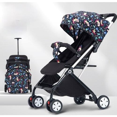 Baby Strollers Can Sit and Lie Down Infant Cart Folding High Landscape Baby Carriage Umbrella Stroller