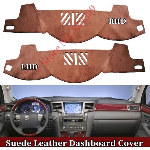 For Lexus LX570 LX 570 2008-2014 2009 2010 2011 2012 Car-styling Suede Leather Dashmat Dashboard Cover Pad Dash Mat Accessories