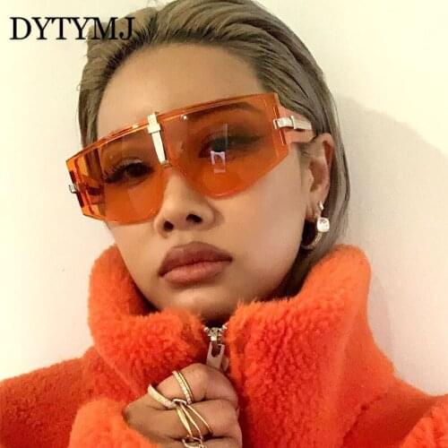 DYTYMJ Oversized Sunglasses Women Cat Eye Punk Sunglasses Women/Men Vintage Punk Glasses Retro Shades for Women Wholesale
