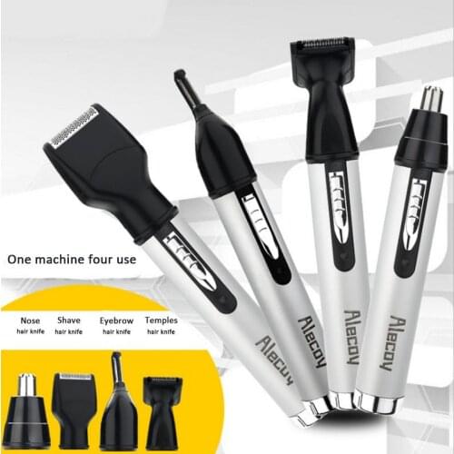 4-in-1 USB Electric Nose Hair Removal Trimming Machine Set Shaver For Trim Nose Hair / Shave Hair / Eyebrows / Horn Hair