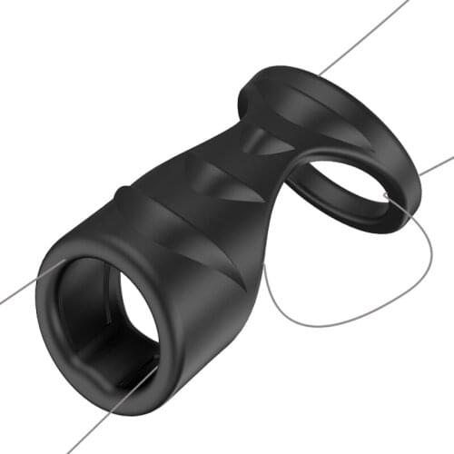 EXVOID Cock Lock Ring Scrotum Bind Delay Ejaculation Soft Penis Ring Vagina Massager Liquid Silicone Sex Toys for Men Erection