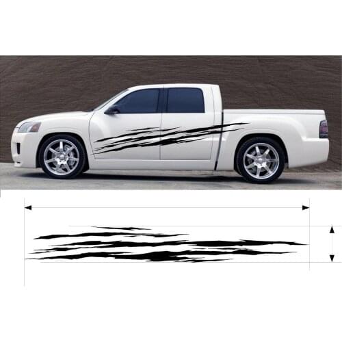 For 2Pcs VINYL GRAPHIC DECAL CAR TRUCK BOAT KIT CUSTOM SIZE COLOR VARIATION 5-RIP-56 Car styling