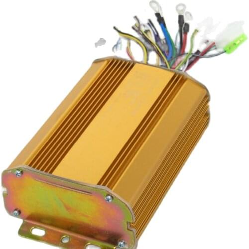 48V-60V 600W 32Amax BLDC Motor Controller Electric Bike Tricycle Controller Driver with Golden Casing