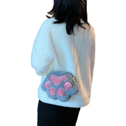 Beautiful Cartoon Cats Claw Plush bag New Cat Stlye Stiffed and Plush Toys Gifts for Girls