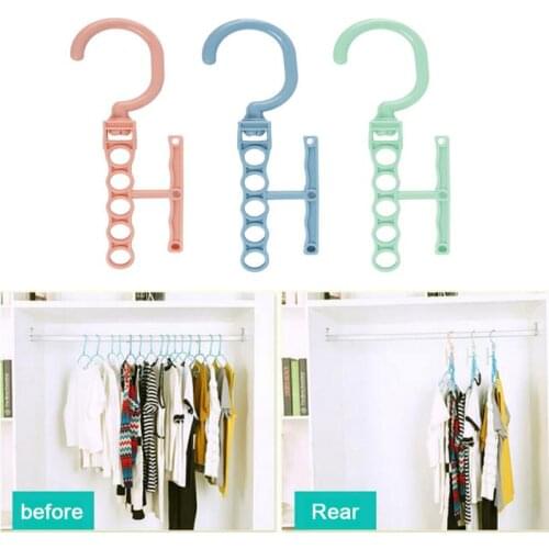 Magicial Hangers Organizer For Clothes Multi-port Drying Rack Plastic Clothes Rack Drying Hanger Storage Hanger Closet Organizer