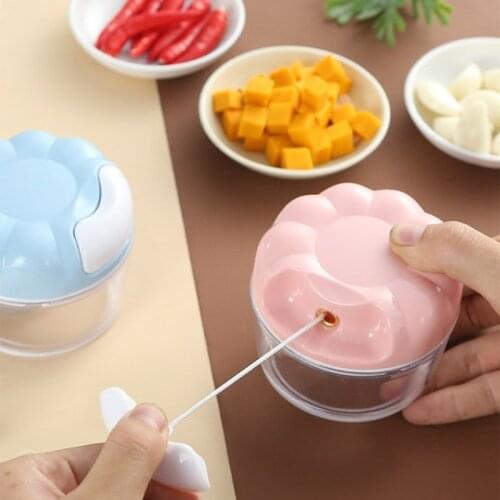 Multi-function Mini Manual Pull Grater Garlic Pepper Onion Crusher Portable Food Cutter Fruit Vegetable Meat Kitchen Tools