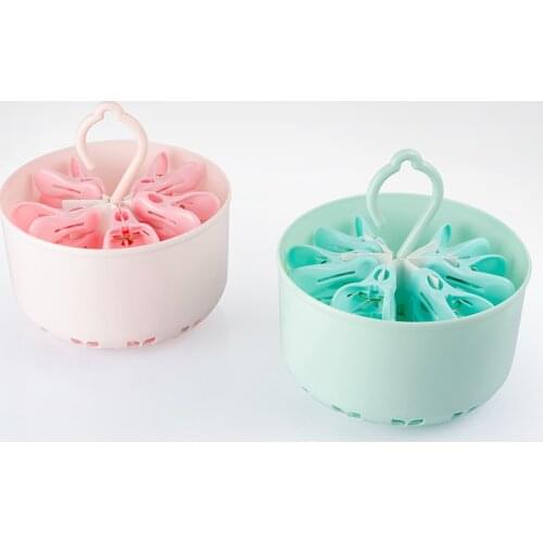 Multi-function strong wind drying Clothes clip with storage basket 15.8*9.4cm free shipping