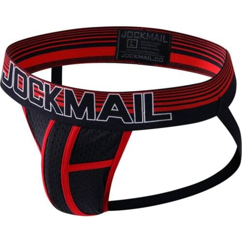 2020 New Sexy Gay Underwear Men Transparent Jockstrap String Homme Slip Sexy Erotic Homens Mens Thongs And G Strings Cueca Gay