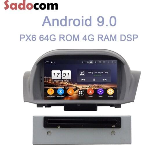 PX6 IPS 2 din Android 10.0 Car DVD Player 8 Core 64G+4GB RAM For Ford Fiesta 2013-2016 multimedia Glonass autoradio car radio