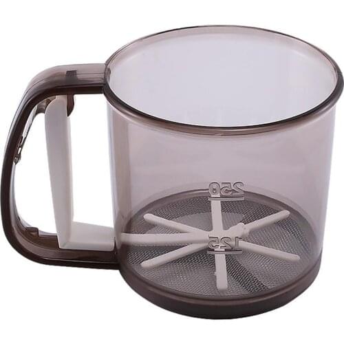 Handheld Powder Flour Sieve Cup Mesh Sifter Strainer Baking Kitchen Gadget Tool