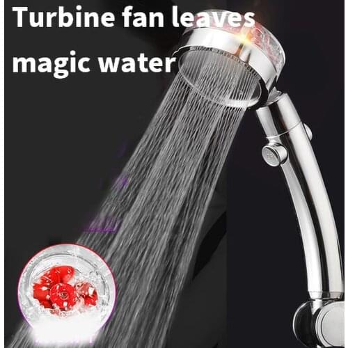 High Pressure Water Saving Spray Shower Head 360 Rotated Rainfall Shower Head Bathroom Hand-held Pressurized Massage Shower Head