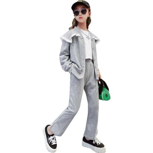 Girls Sport Clothes Sweatshirt + Pants Girls Clothing Casual Style Girl Set Spring Autumn Tracksuit Kids