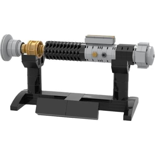 MOC lukes Lightsabers-Handle Building Block Metal Handle Shelf Color Changing Kids Toys Boys DIY Brick Parts Best Gifts