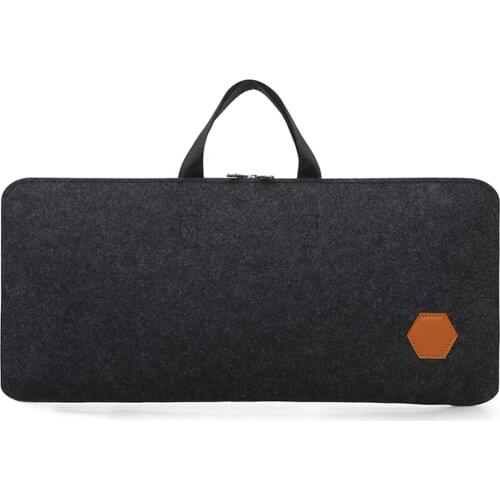 47 X 18cm Keyboard Carrying Bag Storage Bag For 104/108 Keys Mechanical Keyboard For Custom Gaming Keypad - Black