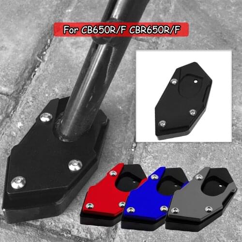 Kickstand Foot Side Stand Extension Kick stand Enlarger Plate For HONDA CB650R CBR650R CB650F CBR650F Motorcycle Accessories
