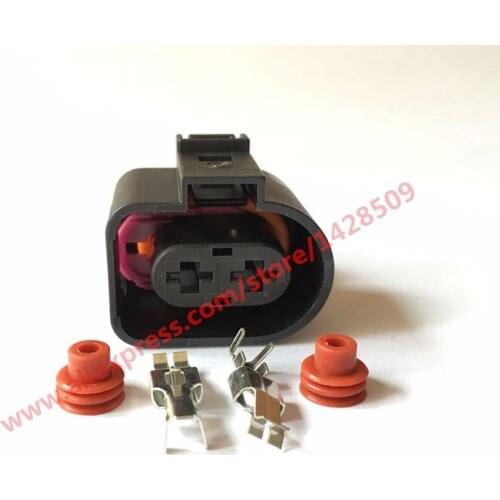 5 Sets 2 Pin Auto Sealed Fuel Injection Connector Waterproof Female 1J0973752 1JO 973 752 For VW Toyota Honda Hyundai Elantra