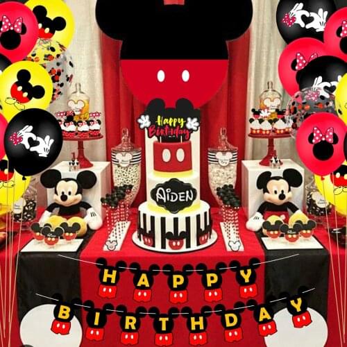 12inch Mickey Minnie Mouse Theme Latex Balloon Birthday Party Wedding Decoration Christmas Valentines Day Confetti Dress Up