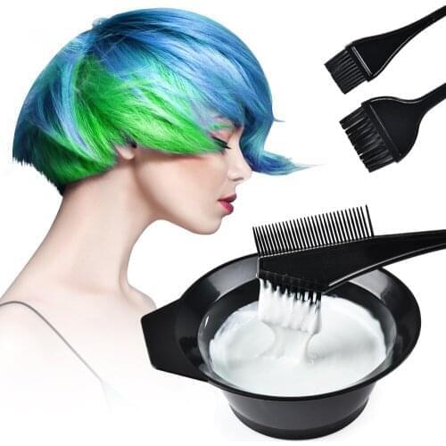 22Pcs Hair Dye Coloring Kit Hair Tinting Bowl Dye Brush Hair Color Dye Bowl Comb Brushes Tool Set Ear Cover Gloves for DIY Salon