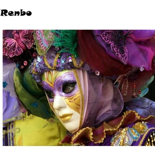 5d diy Diamond Embroidery Women mask diamond painting Full square Rhinestones Cross Stitch Mosaic Patchwork Hobbies And Crafts