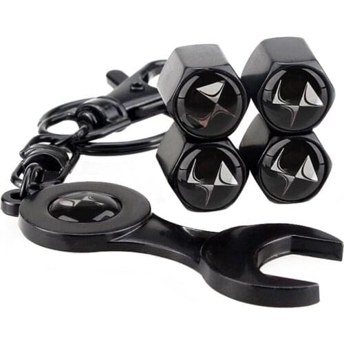 Car Styling Wheel Sticker Tire Valve Caps For DS Logo For Citroen Xsara C1 C2 C3 C4 Picasso Elysee Berlingo C4 aircross DS3 DS4