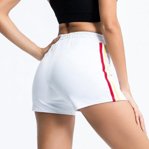 High Waist Seamless Fitness Shorts Fitness Yoga Shorts Skinny Fashion Striped Design Yoga Shorts Spandex Short Sports Tights