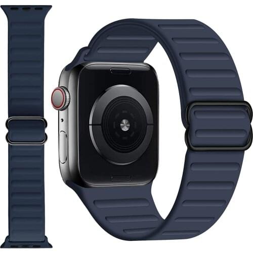 Stretchy Solo Loop Band for Apple Watch 42mm 44mm 38mm 40mm Adjustable Elastic Silicone Strap for Iwatch 44mm 40mm 42mm 38mm