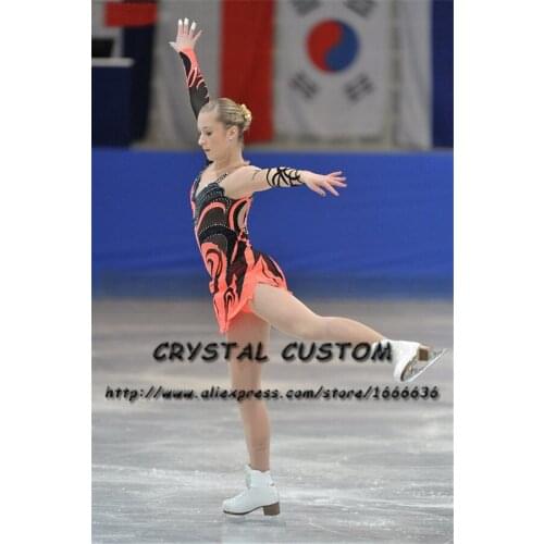 Crystal Custom Figure Skating Dresses Girls New Brand Ice Skating Dresses For Competition DR4523