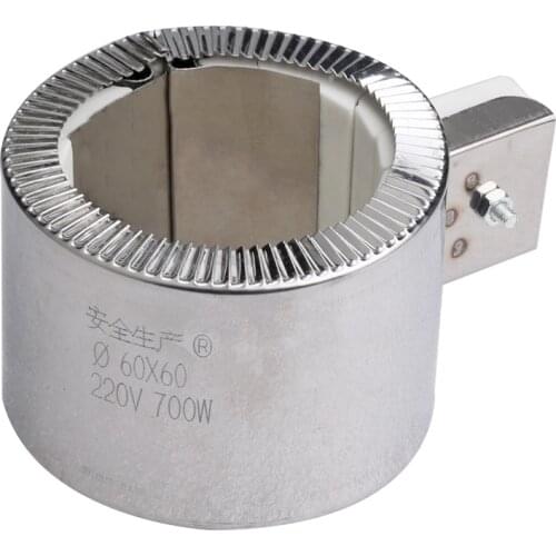 Ceramic Band Heater - Stainless Steel Ceramic Heating Element for Injection Molding Machine 60x60mm/60x65mm/65x60mm/65x70mm