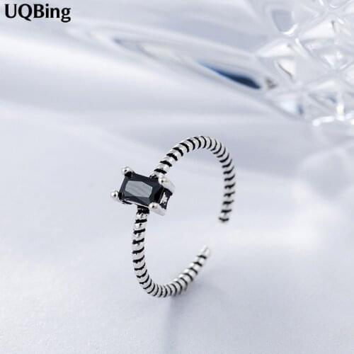New Arrivals 925 Sterling Silver Retro Rings For Women Jewelry Fashion Open Adjustable Finger Ring Free Shipping