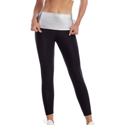 Women Body Shaper Sweat Sauna Pants Waist Trainer Corset Slimming Leggings Workout Gym Short Weight Loss Fitness Shapewear