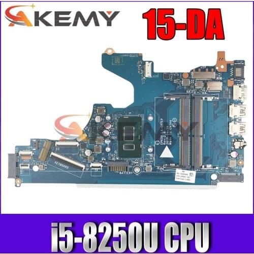 For Hp 15-DA 15-DA0053wm Laptop Motherboard With SR3LA i5-8250u L20369-601 L20369-001 EPK50 LA-G07EP DDR4 100% Tested Fast Ship