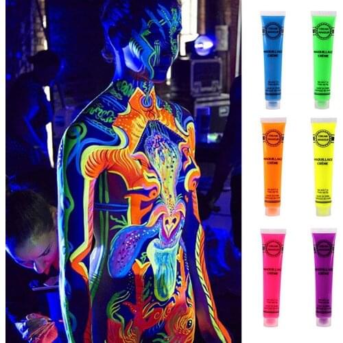 Fashion Body Paint Halloween Party Body Makeup Tools Tattoo Drama Clown Cosmetic Running Sport Safe Face Body Art Painting