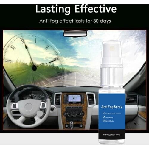 New 20ml Anti Fog Spray Car Windscreen Helmet Lens Eyeglass Glass Cleaner Long Lasting Defogger Anti Fog Glasses Spray