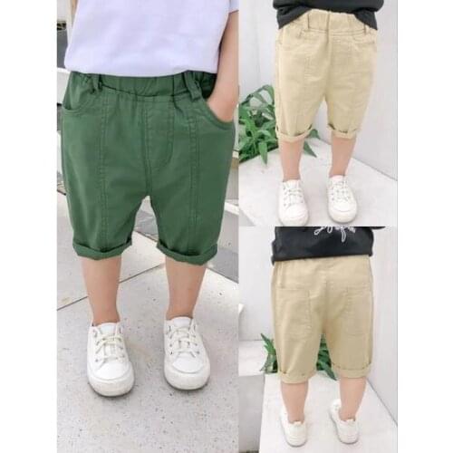 New Summer Beach Shorts Baby Infant Boy Shorts Casual Children Pants Trousers Clothing Elastic Waist Thin Kids Size: 90-130