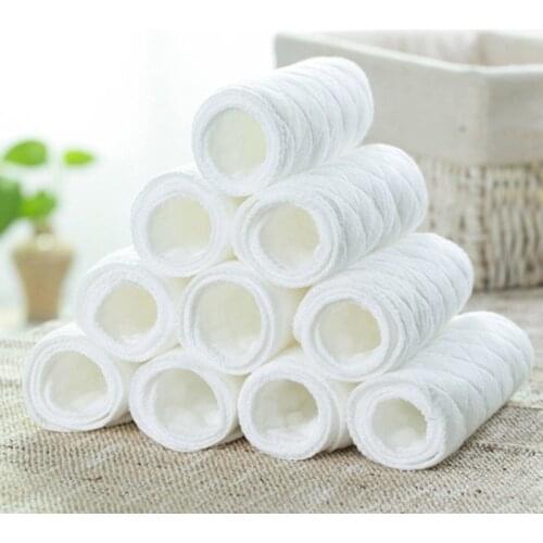New Reusable And Easy Use Soft And Breathable Baby Modern Cloth Diaper Nappy Liners Inserts 3 Layers Diaper 1pcs 32*12cm