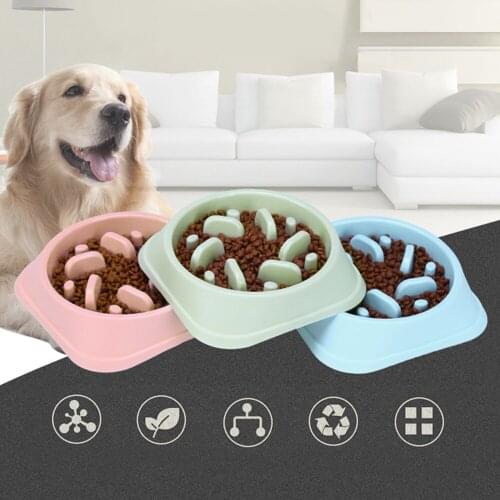 Portable Dog Bowl Anti Choke Dog Feeding Food Bowls Puppy Slow Eating Dog Cat Bowls Feeder Dish Pet Bowl Pet Product Supplies