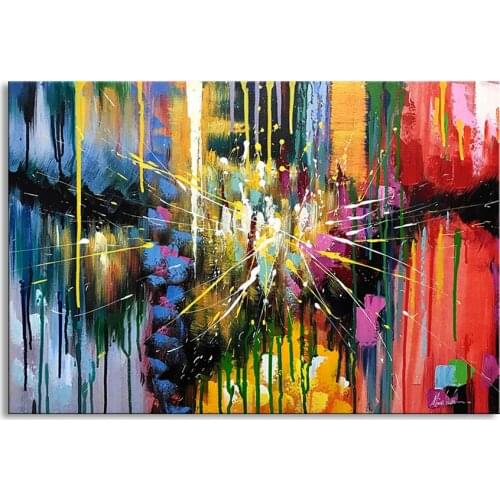 Handmade oil painting on canvas 100% of the best art directly from the modernity of art Nordic Abstract is OUF-004