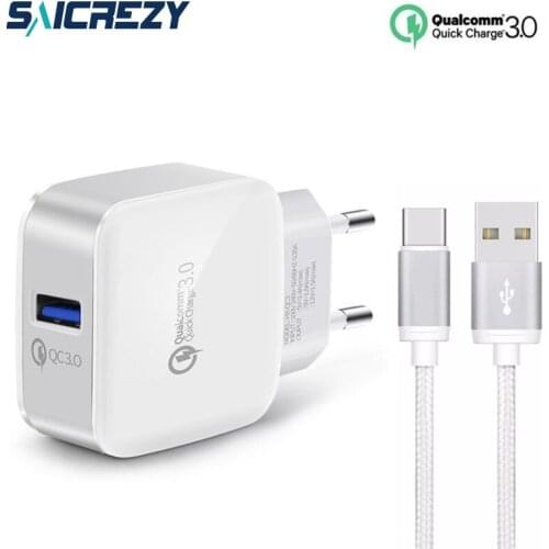 Charger Quick Charge 3.0 Fast USB Universal Charger for Samsung A70 A50 A30 note 9 S9 S8 S10 Plus LG G6 G7 Q9 Q8 Q7 V20 V30 V40