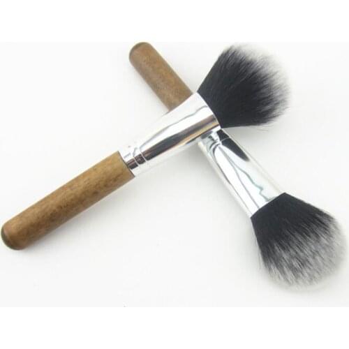 Vintage makeup brush Wood Handle Makeup Brush High Quality Loose Powder Blush Foundation Brush Super Soft Theatre Makeup